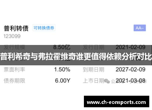 普利希奇与弗拉霍维奇谁更值得依赖分析对比