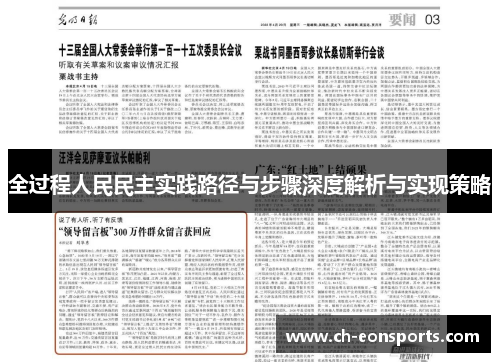 全过程人民民主实践路径与步骤深度解析与实现策略