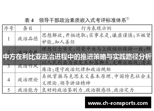 中方在利比亚政治进程中的推进策略与实践路径分析